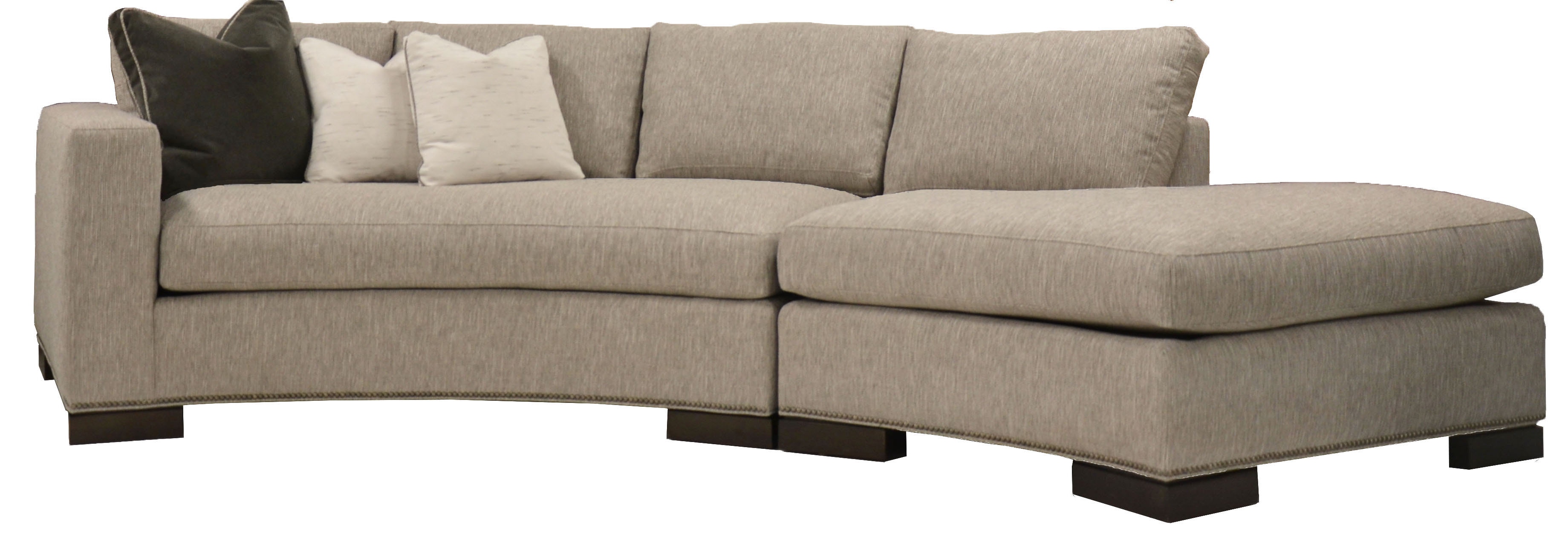 Vanguard Living Room Sectionals Bennett Left Arm Curved Sofa W180
